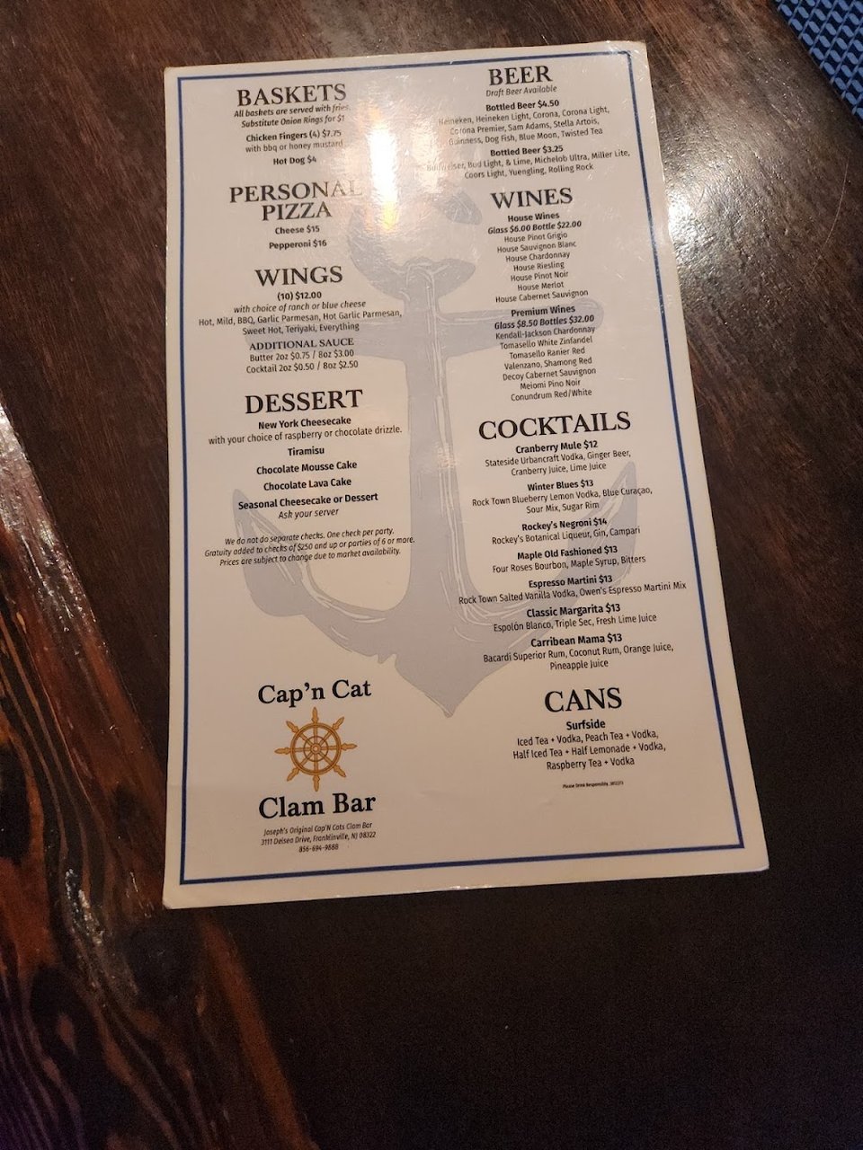 Raw clams served on the half shell.